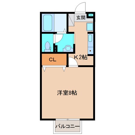 ラフィーネ花ヶ島の物件間取画像